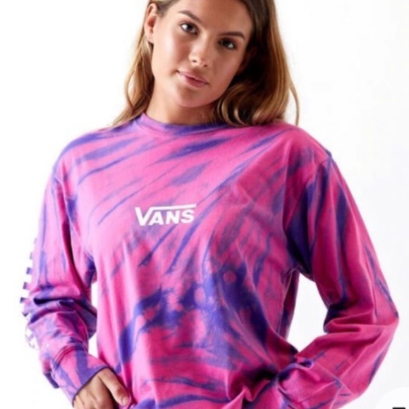 Vans Tops - VANS Tie Dye Long-Sleeve Tee Size S
